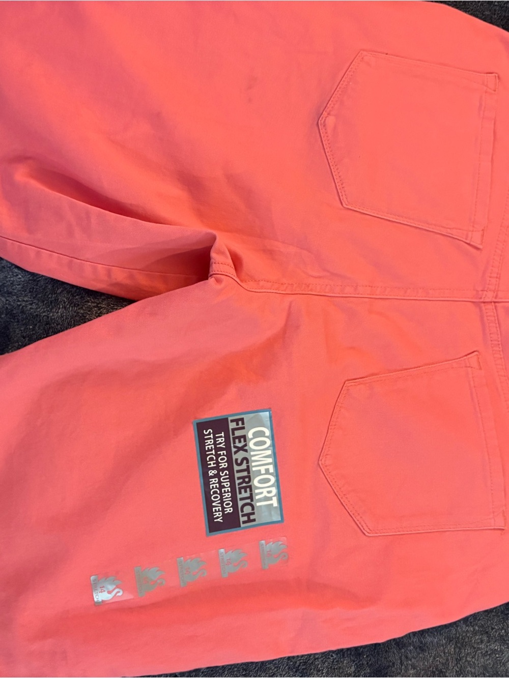 Avery Coral Pull-On Bermuda Shorts